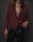 Personality Crisis Silk Polka Dot Blouse