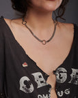 K.O. Small Cuban Link W/ O-rings Necklace