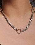 K.O. Small Cuban Link W/ O-rings Necklace