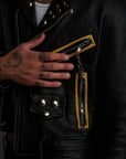 High voltage LEATHER JACKET