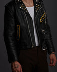 High voltage LEATHER JACKET