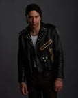 High voltage LEATHER JACKET