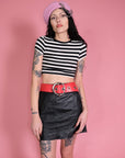 Forever My Queen Leather Skirt
