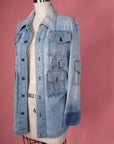 Vtg Denim Pocket & Rings Jacket