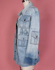 Vtg Denim Pocket & Rings Jacket