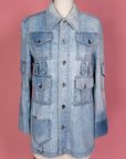 Vtg Denim Pocket & Rings Jacket