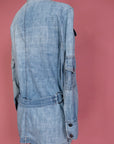 Vtg Denim Pocket & Rings Jacket