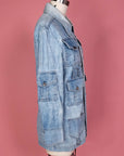 Vtg Denim Pocket & Rings Jacket