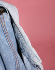 Vtg Denim Pocket & Rings Jacket