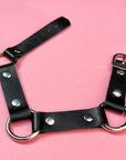 Domination Black Leather O-Ring Choker