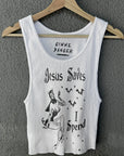 Jesus Saves I Spend Ribbed Tank