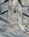 Vtg Denim Pocket & Rings Jacket