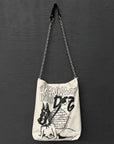 Wanna Be Your Dog Canvas Chain Bag