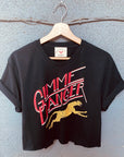 Gimme Danger Cheetah Cropped Tee