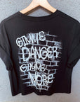 GD Gimme More Brick Wall Double Sided Cropped Tee