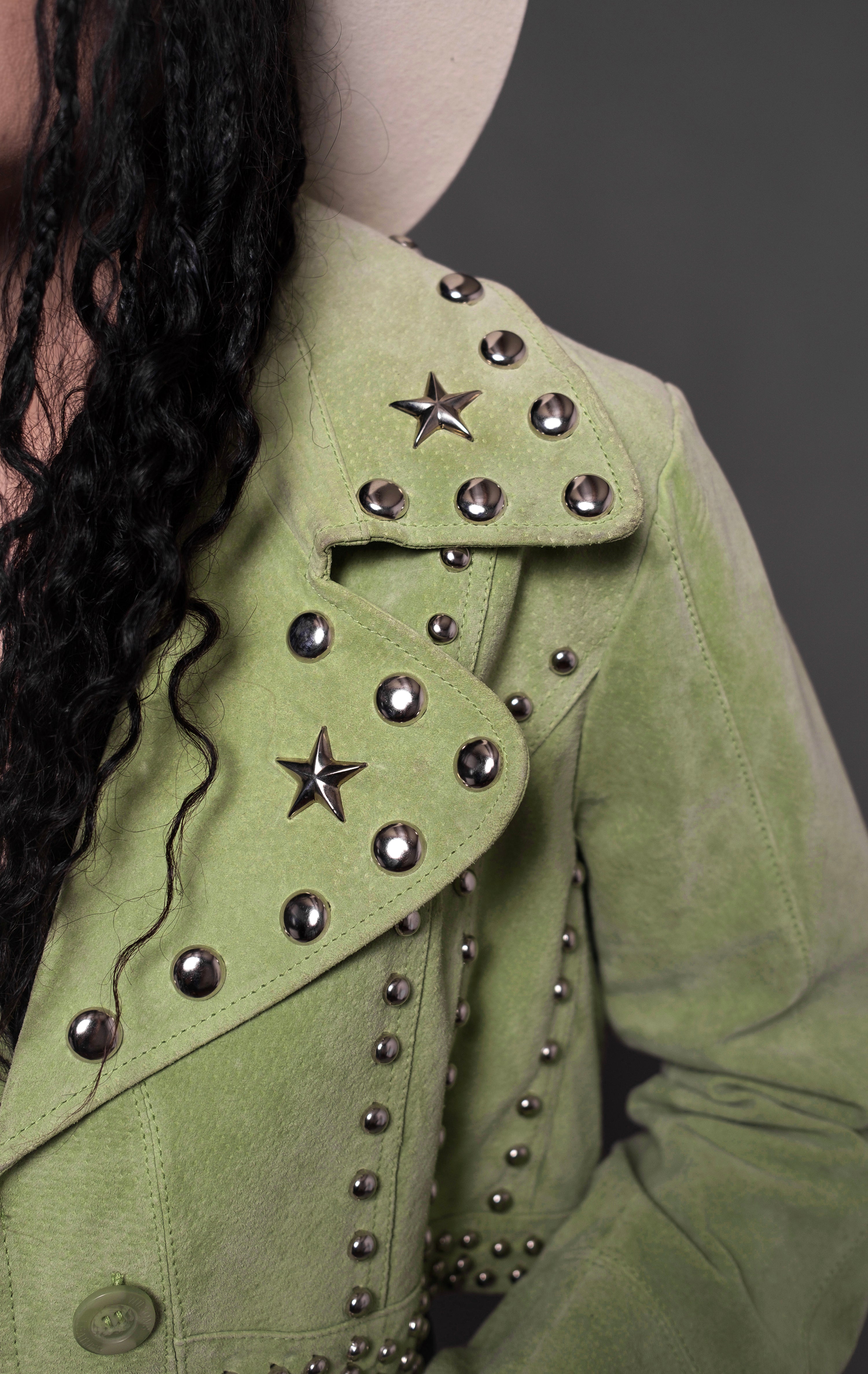 Green Studded Jacket