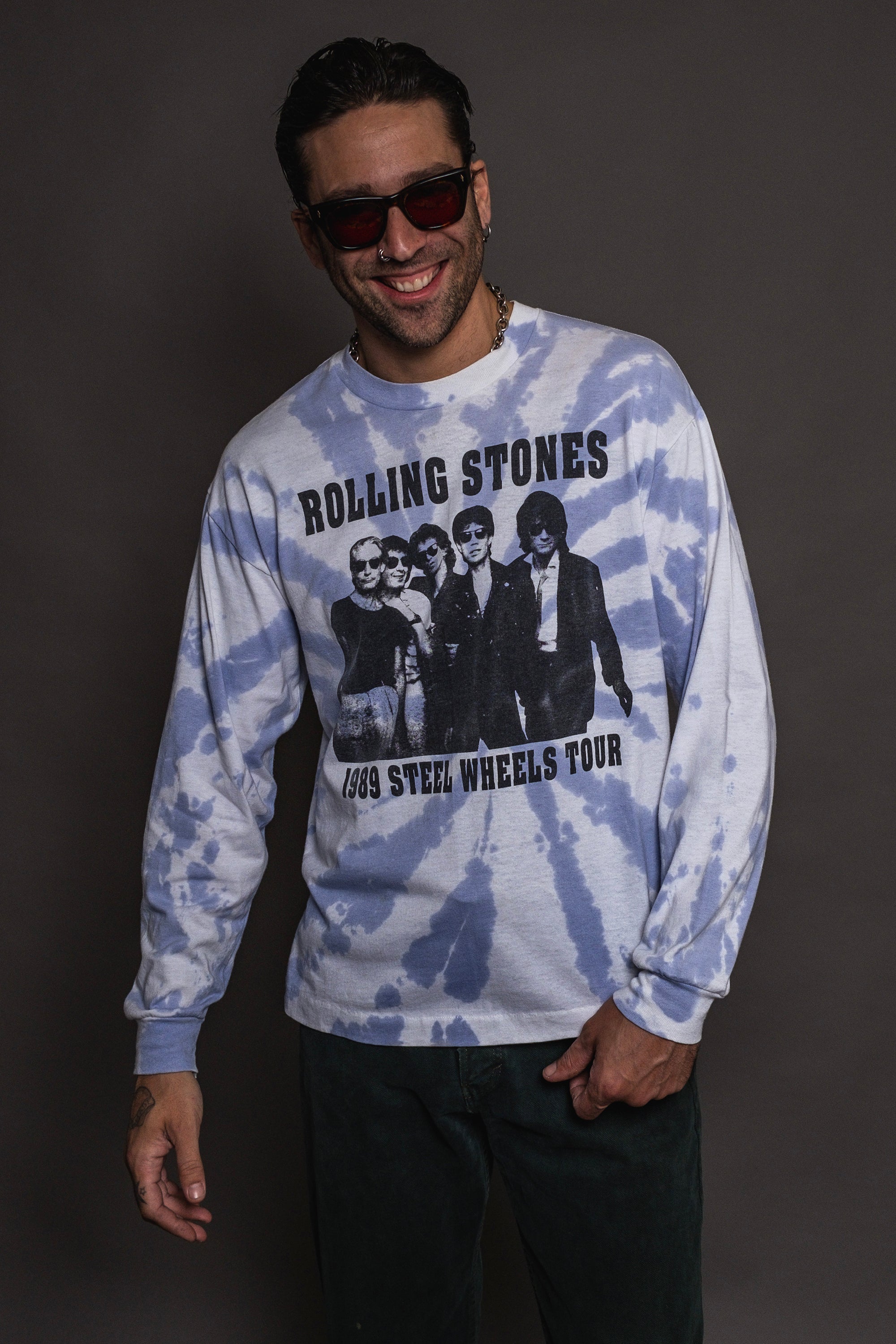 &#39;89 Rolling Stones Double Sided Concert Tee