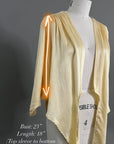 Vtg Silk Tie Top Size M/L