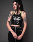 Gimme Danger Black Metal Lace Tank