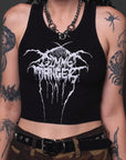 Gimme Danger Black Metal Cropped Tank