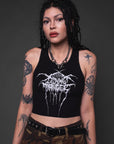 Gimme Danger Black Metal Cropped Tank