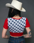 70s Vintage Cropped Star Top