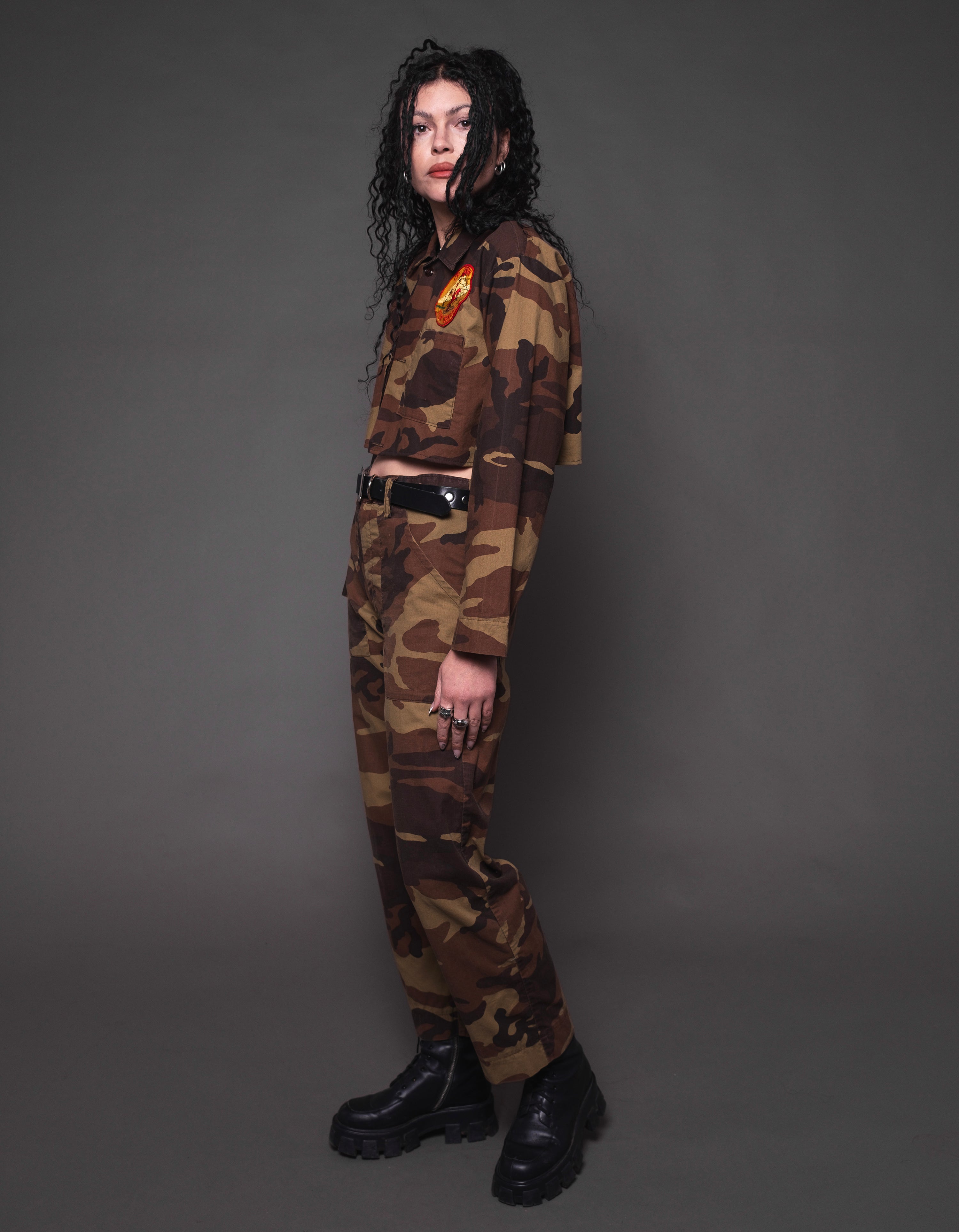 Vintage Renewed 2pc Cropped Camo set