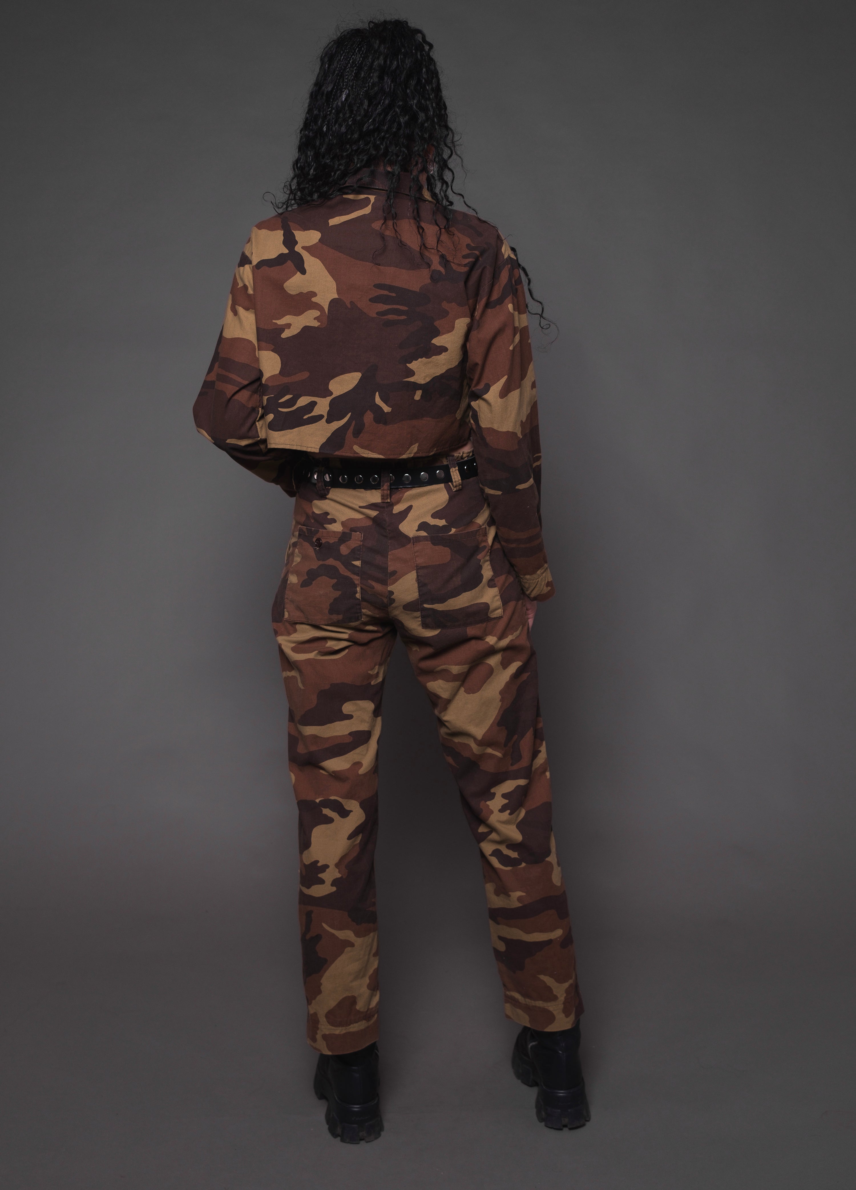 Vintage Renewed 2pc Cropped Camo set