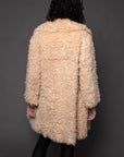 1960s Vintage Shearling Swing Coat