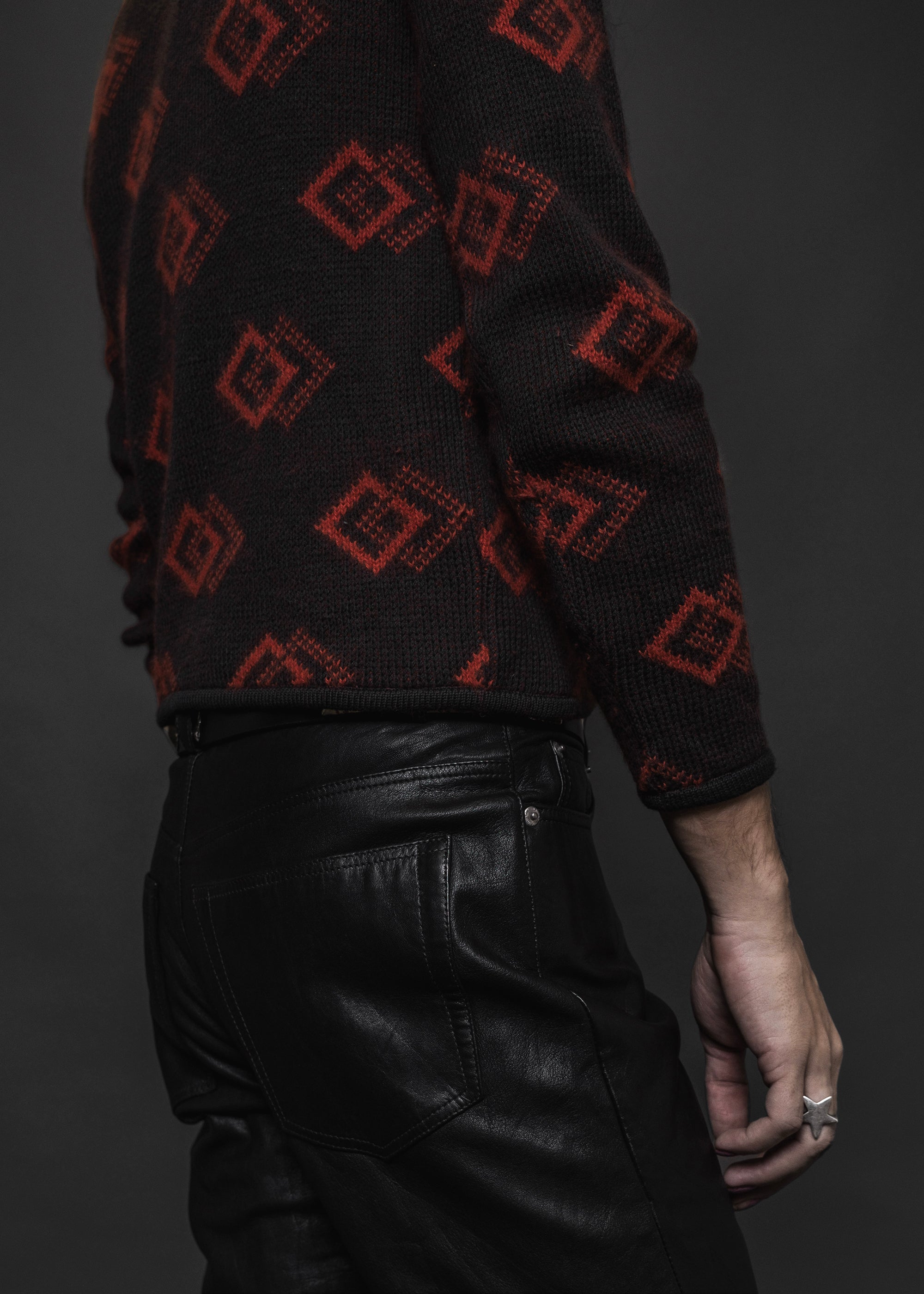 1980s Geometric Giorgio Armani Sweater