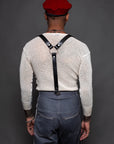 Aces High Leather Suspenders