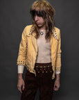 Yellow Studded Spider Jacket