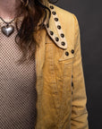 Yellow Studded Spider Jacket