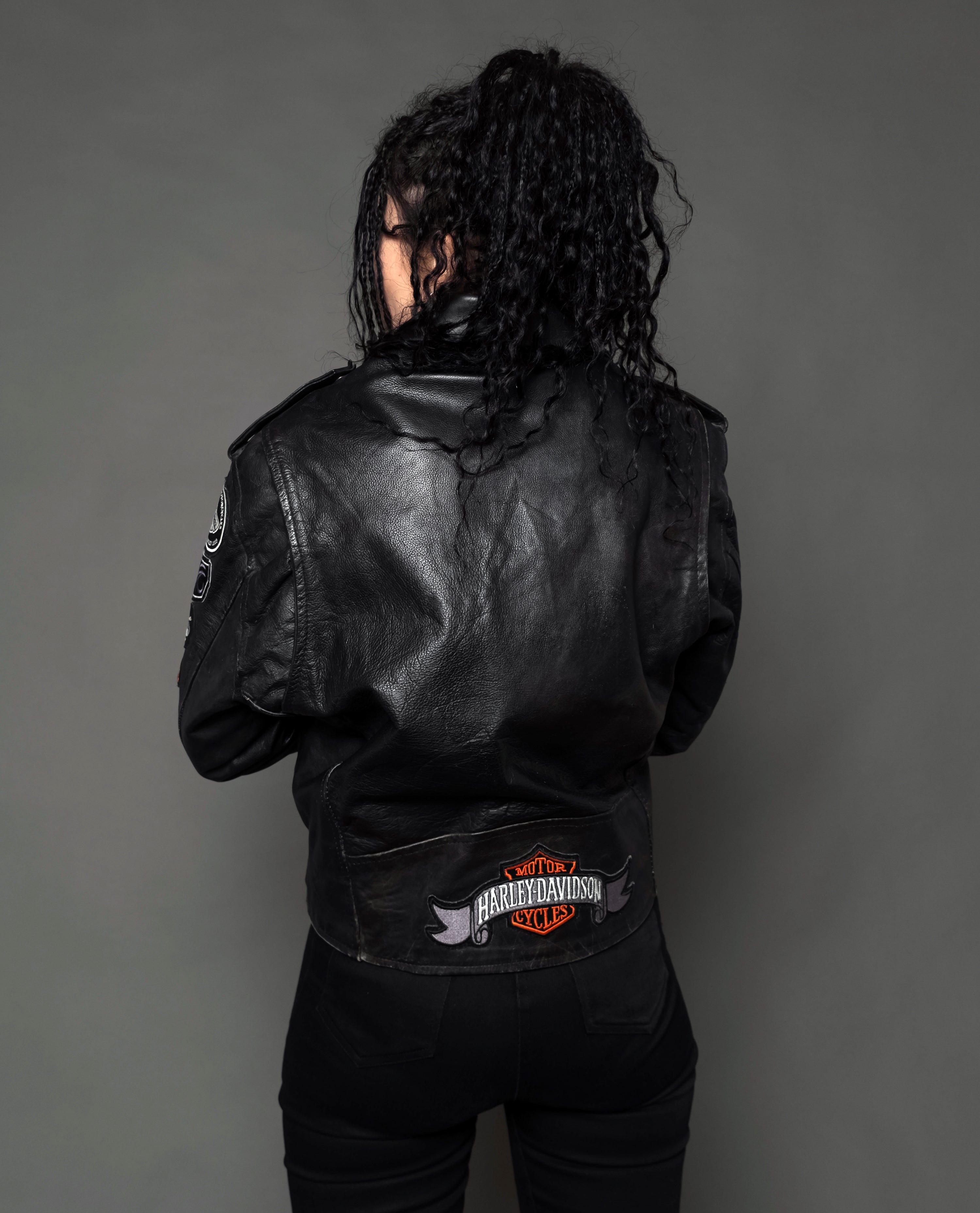 Harley Davidson Club Leather Patched Jacket – Gimme Danger Inc.