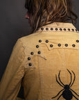 Yellow Studded Spider Jacket