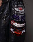 Harley Davidson Club Leather Patched Jacket