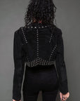 Dark Star Black Suede Studded Jacket