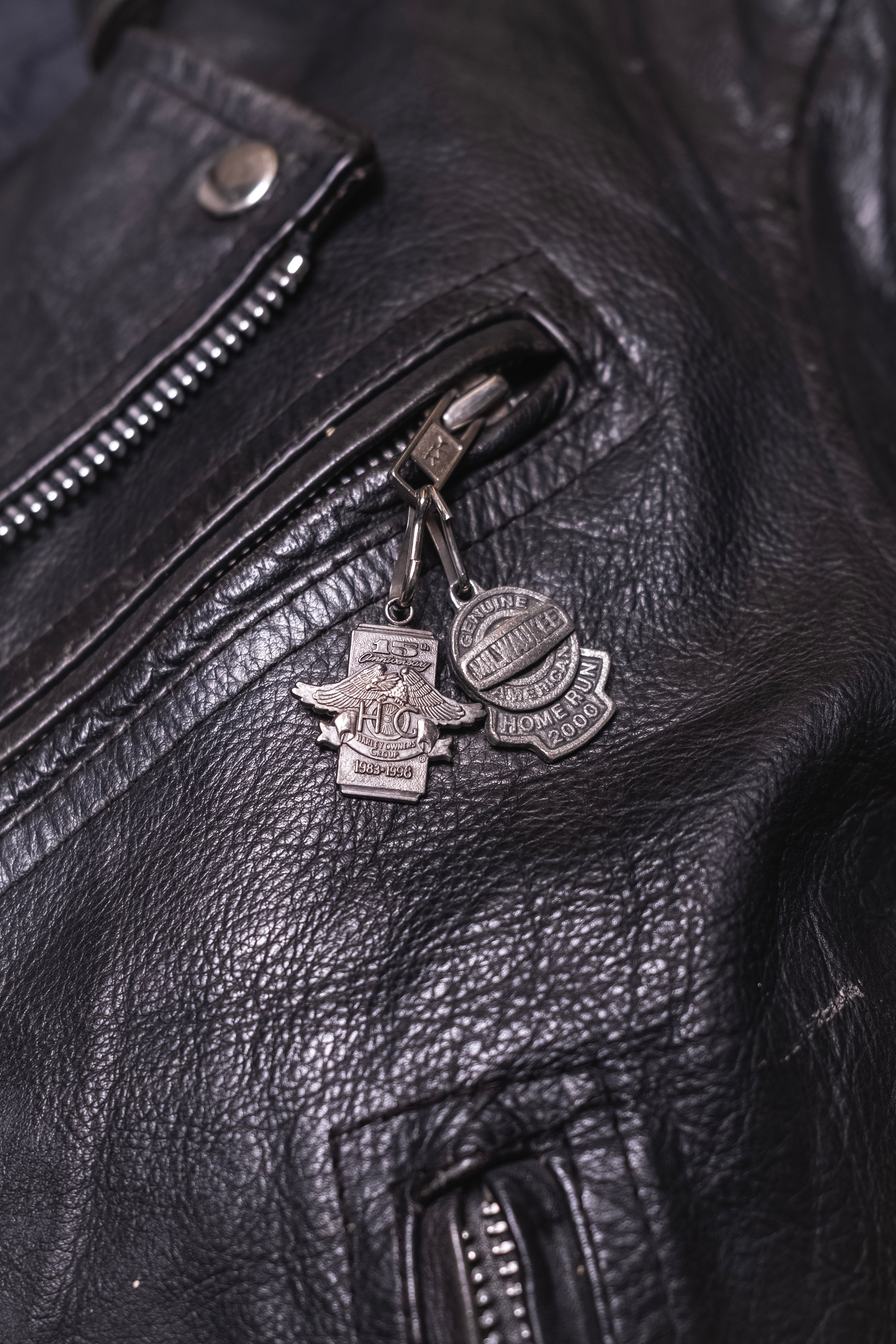 Harley Davidson Club Leather Patched Jacket – Gimme Danger Inc.