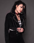 Dark Star Black Suede Studded Jacket