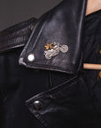 Harley Davidson Club Leather Patched Jacket