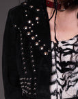 Dark Star Black Suede Studded Jacket