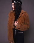 Gimme Danger Hand Studded Suede Jacket