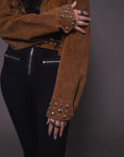 Gimme Danger Hand Studded Suede Jacket