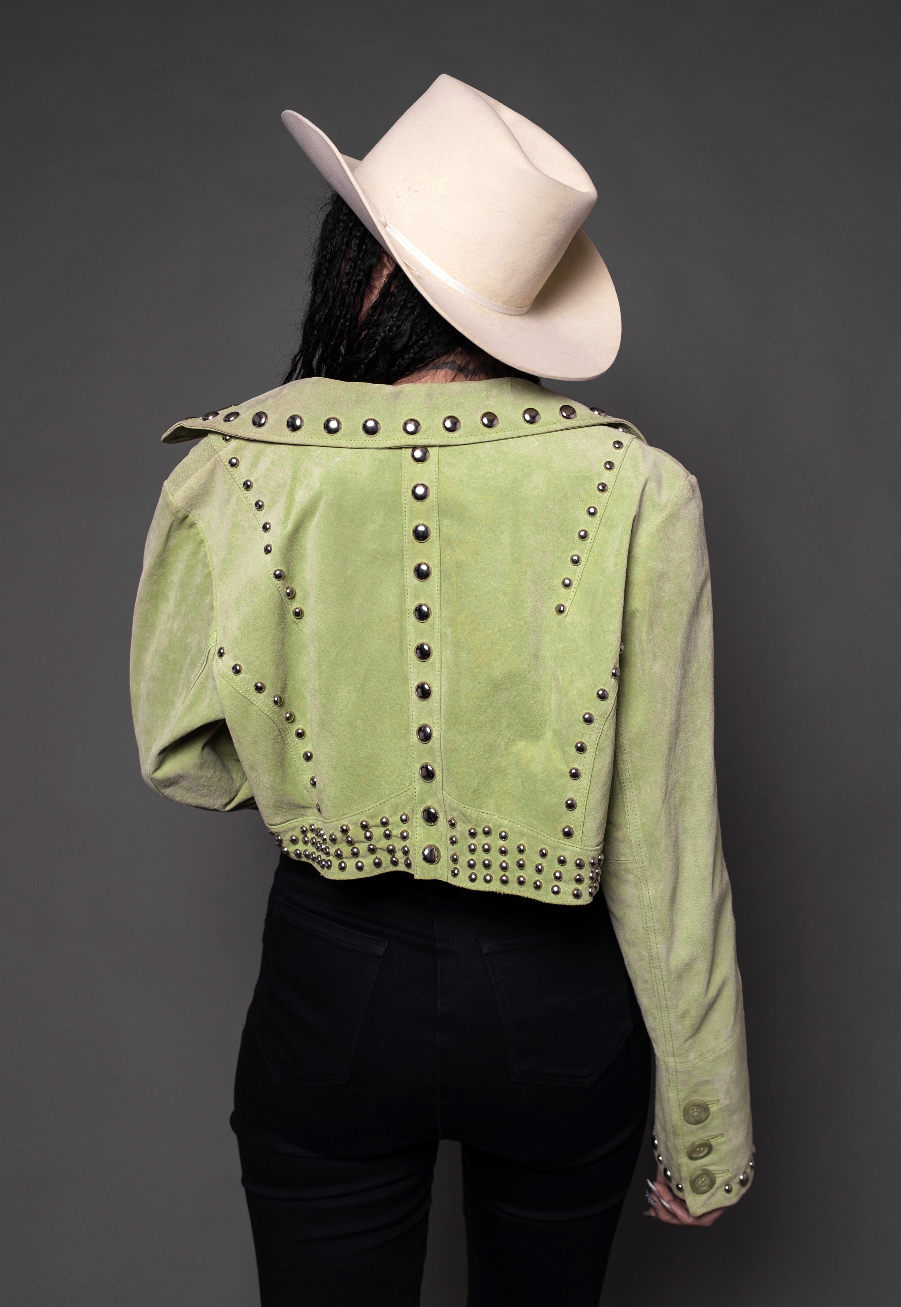 Green Studded Jacket