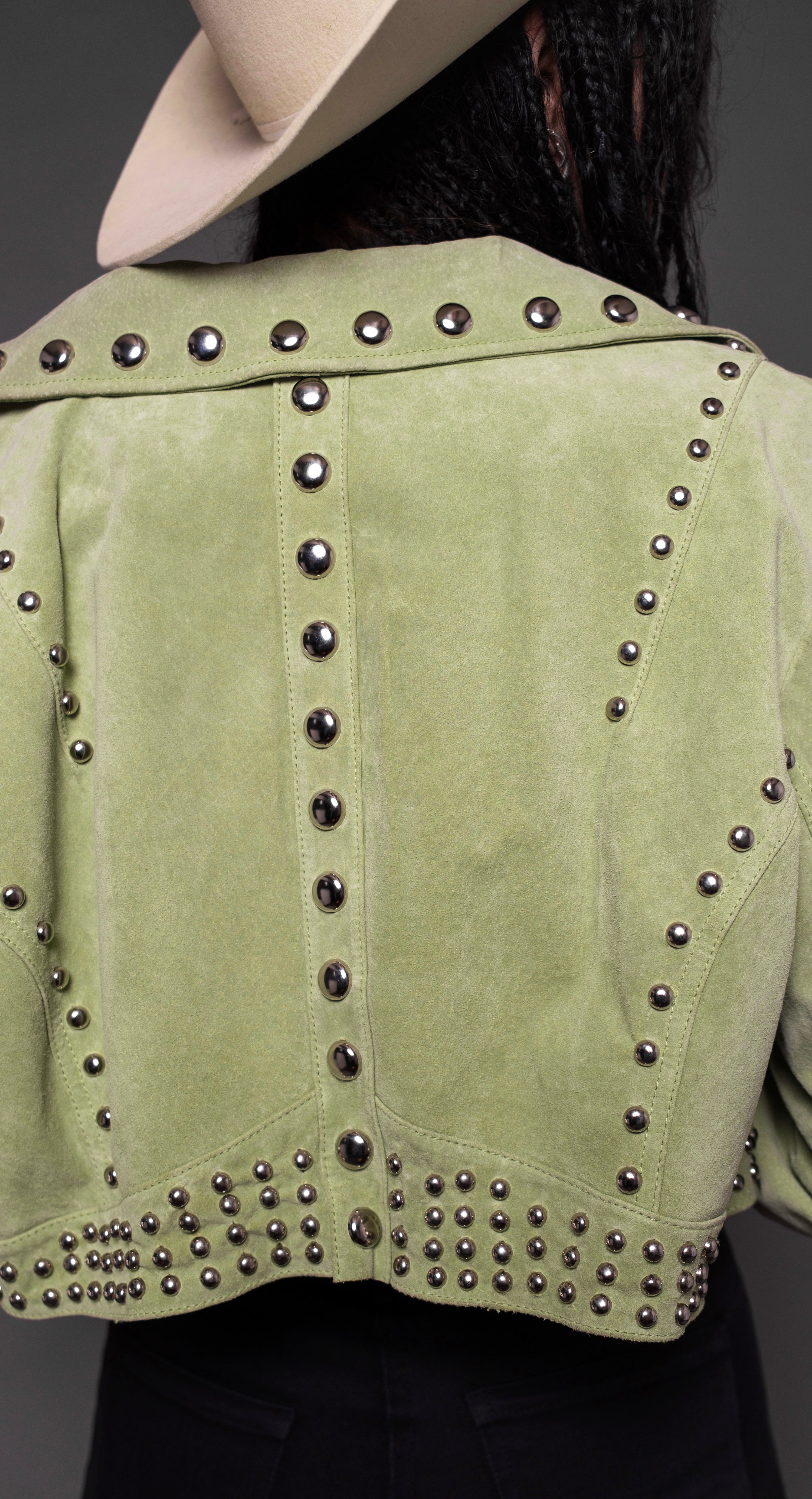 Green Studded Jacket