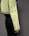 Green Studded Jacket