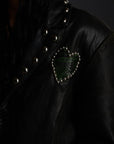 Serpent Heart Cropped Leather Jacket