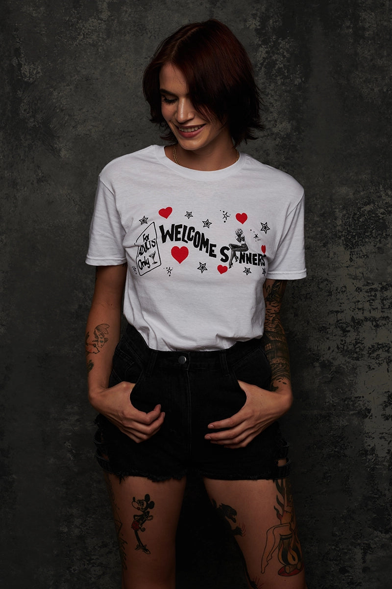 WELCOME SINNERS TEE