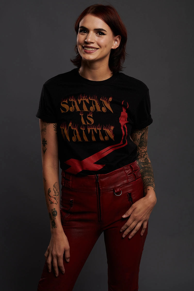 Satan Is Waitin&#39; Tee