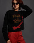 Satan Is Waitin' Crewneck